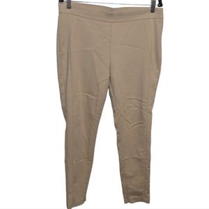 MNG Mango Suit Women's Beige Zip Ankle Pants Size 12 🤎